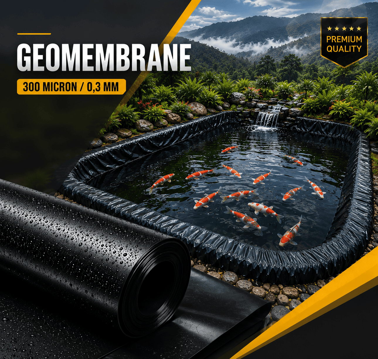 Geombrane 300 Microne - Geomembrane 0,3