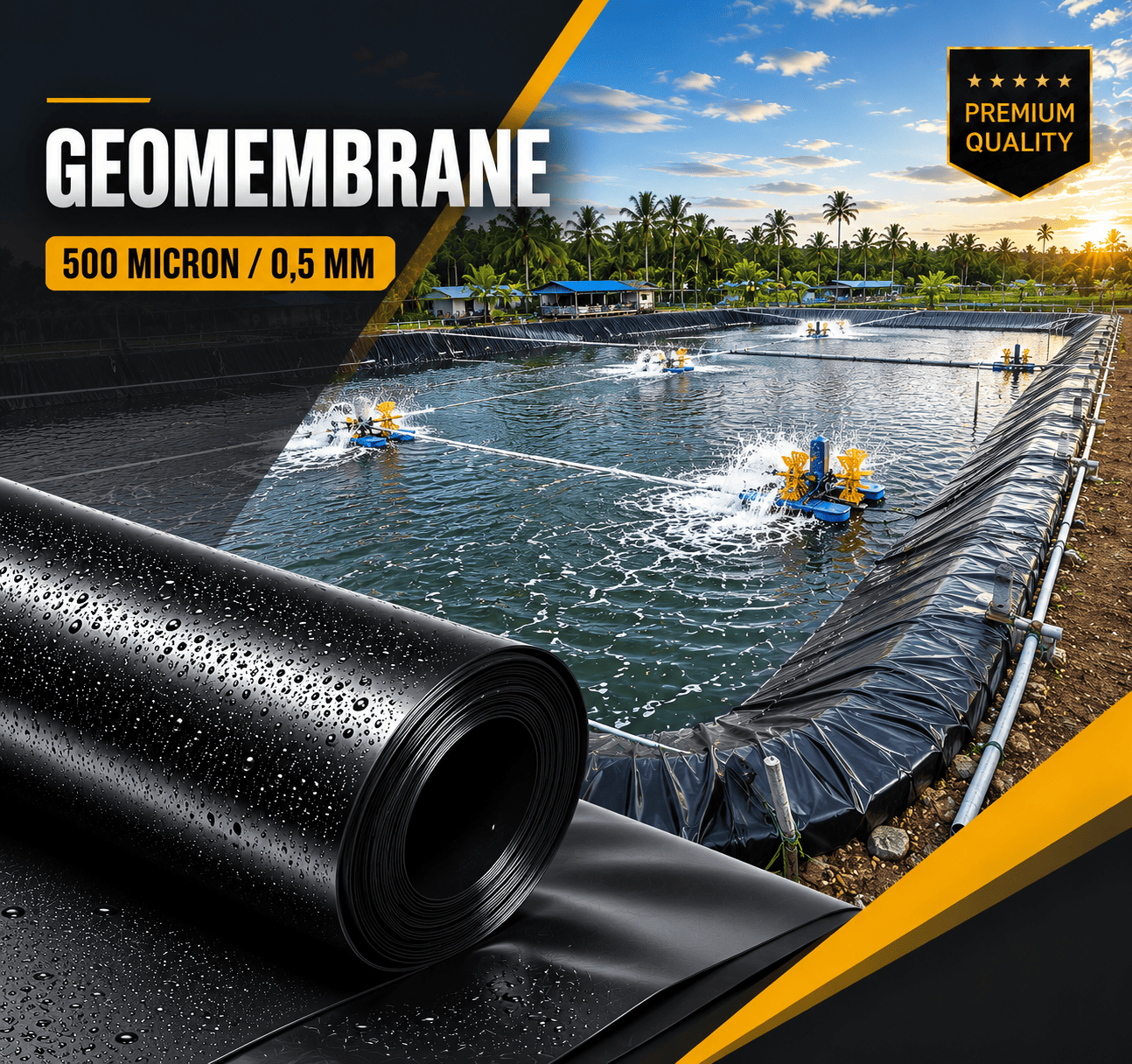 Geomembrane 0,5 - Geomembrane 500 micron
