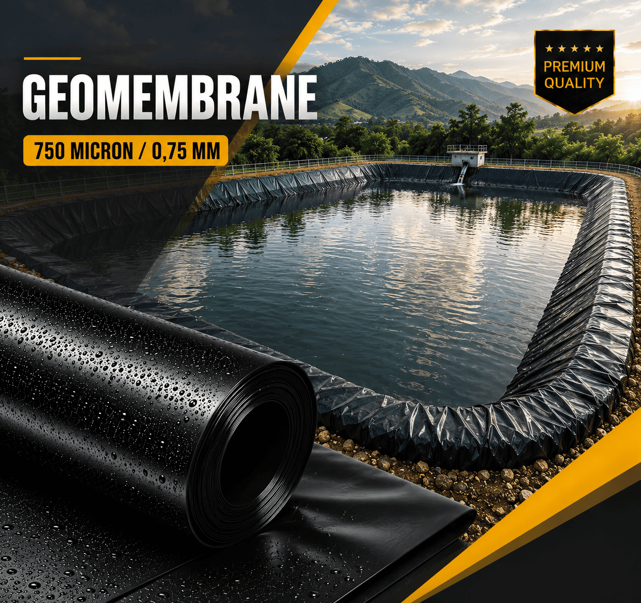 Geomembrane 0,75mm - Geomembrane 750 micron
