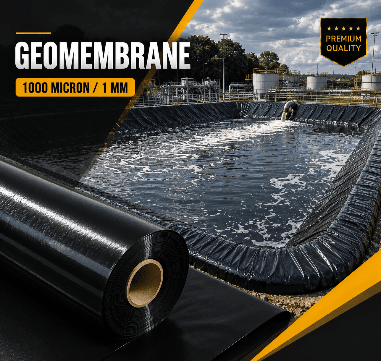 Geomembrane 1mm - Geomembrane 100 micron