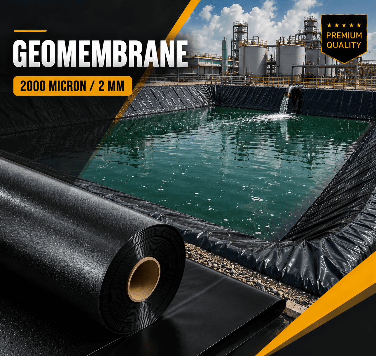 Geomembrane 2mm - Geomembrane 2000 micron