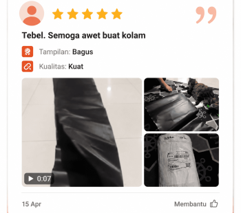 terpal Kolam geomembrane 0,5